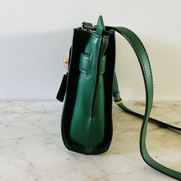 MICHAEL KORS Hamilton Traveler Gooseberry Leather Small Messenger Crossbody Bag - Picture 5 of 11